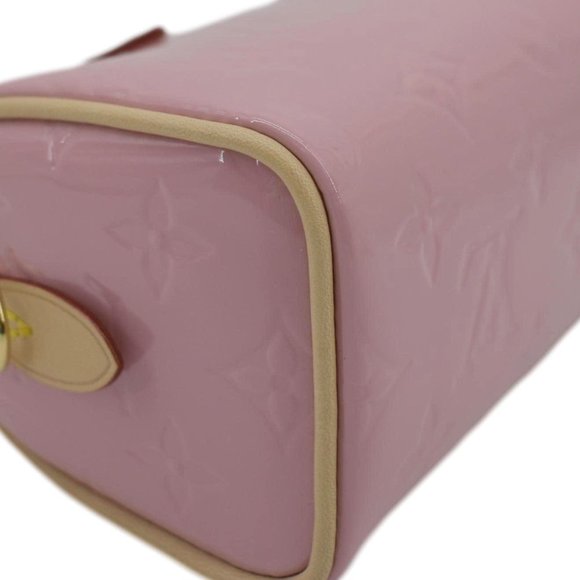 LOUIS VUITTON  Nano Speedy Monogram Vernis Crossbody Bag Light Pink - Picture 10 of 11